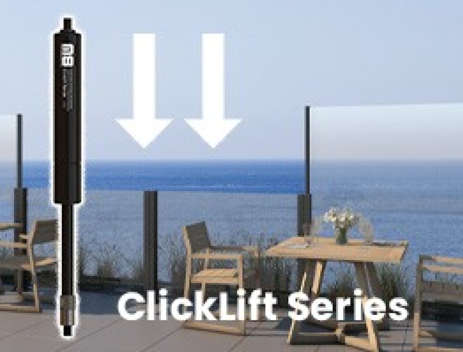 Clicklift Gas Springs for Windbreakers